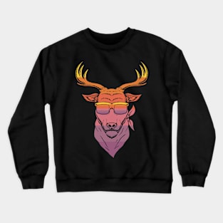 Retro Deer Crewneck Sweatshirt